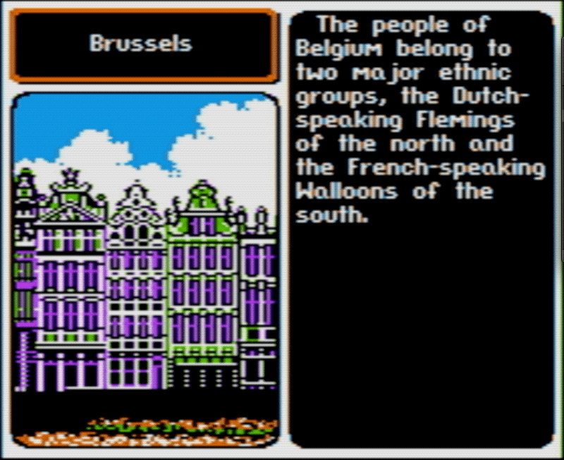 Belgium according to Where In Europe Is Carmen Sandiego