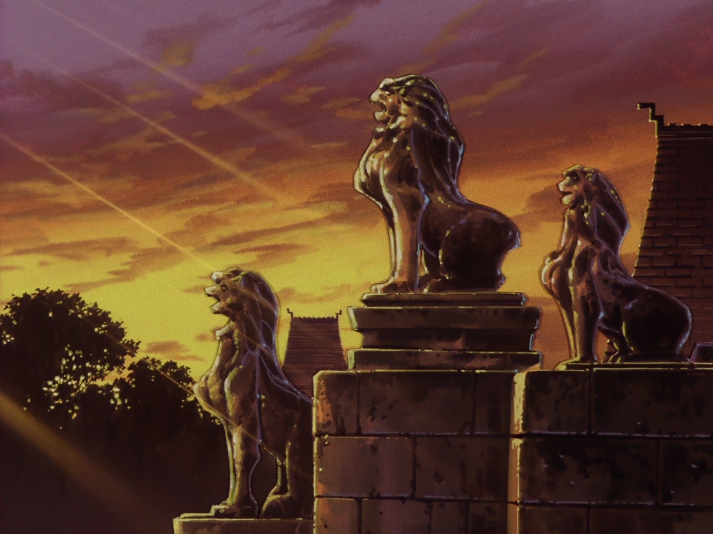 Screenshot from Escaflowne episode 12 Screenshot from Escaflowne episode 12